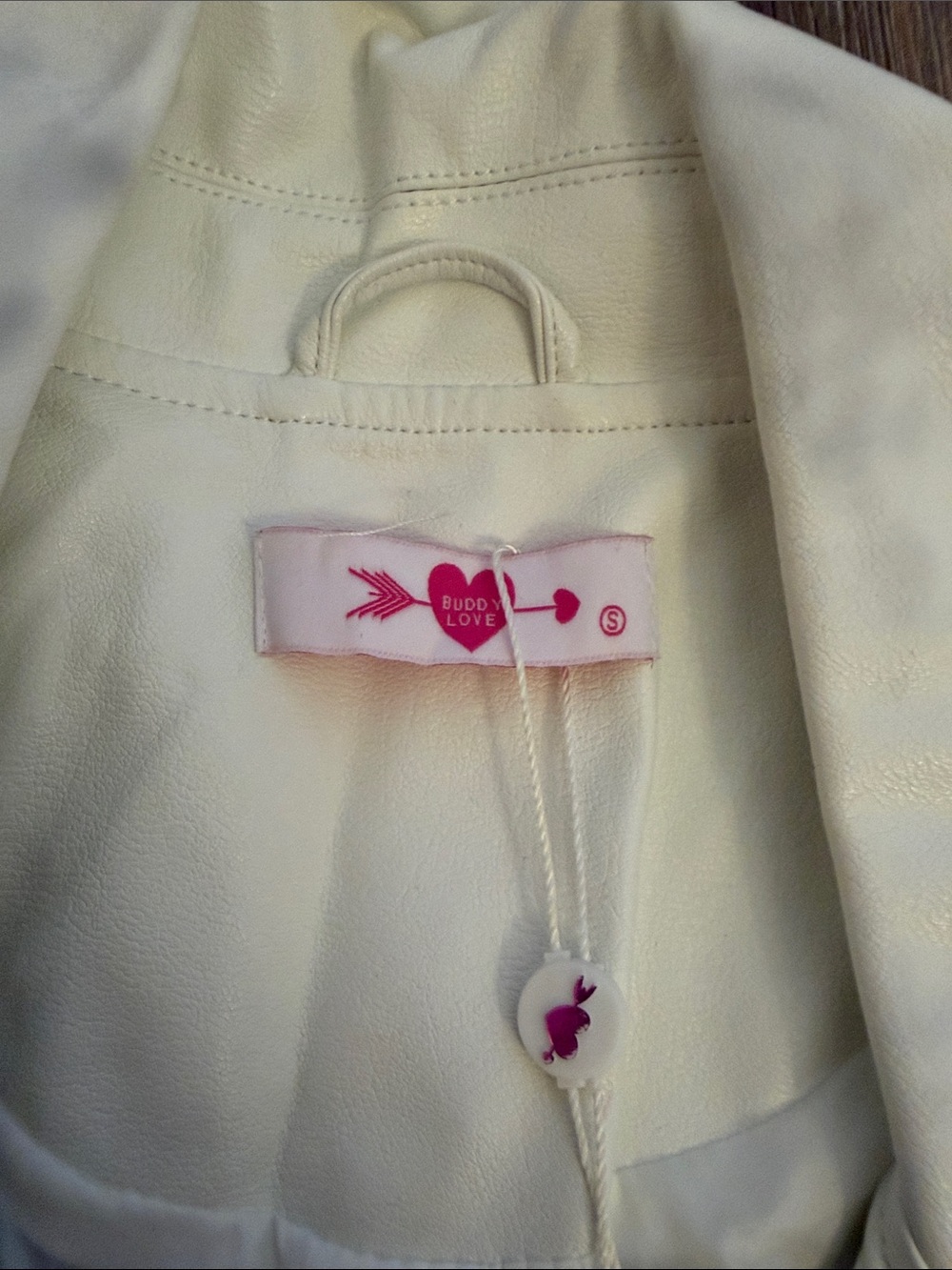 Buddy Love Cream Fringe Moto Jacket - Picture 2 of 4